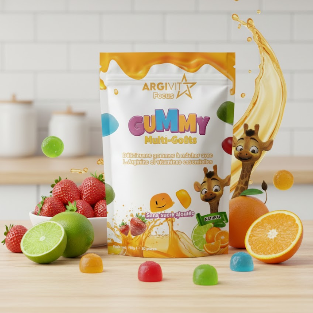 ARGIVIT FOCUS GUMMIES™ Le partenaire quotidien de la croissance