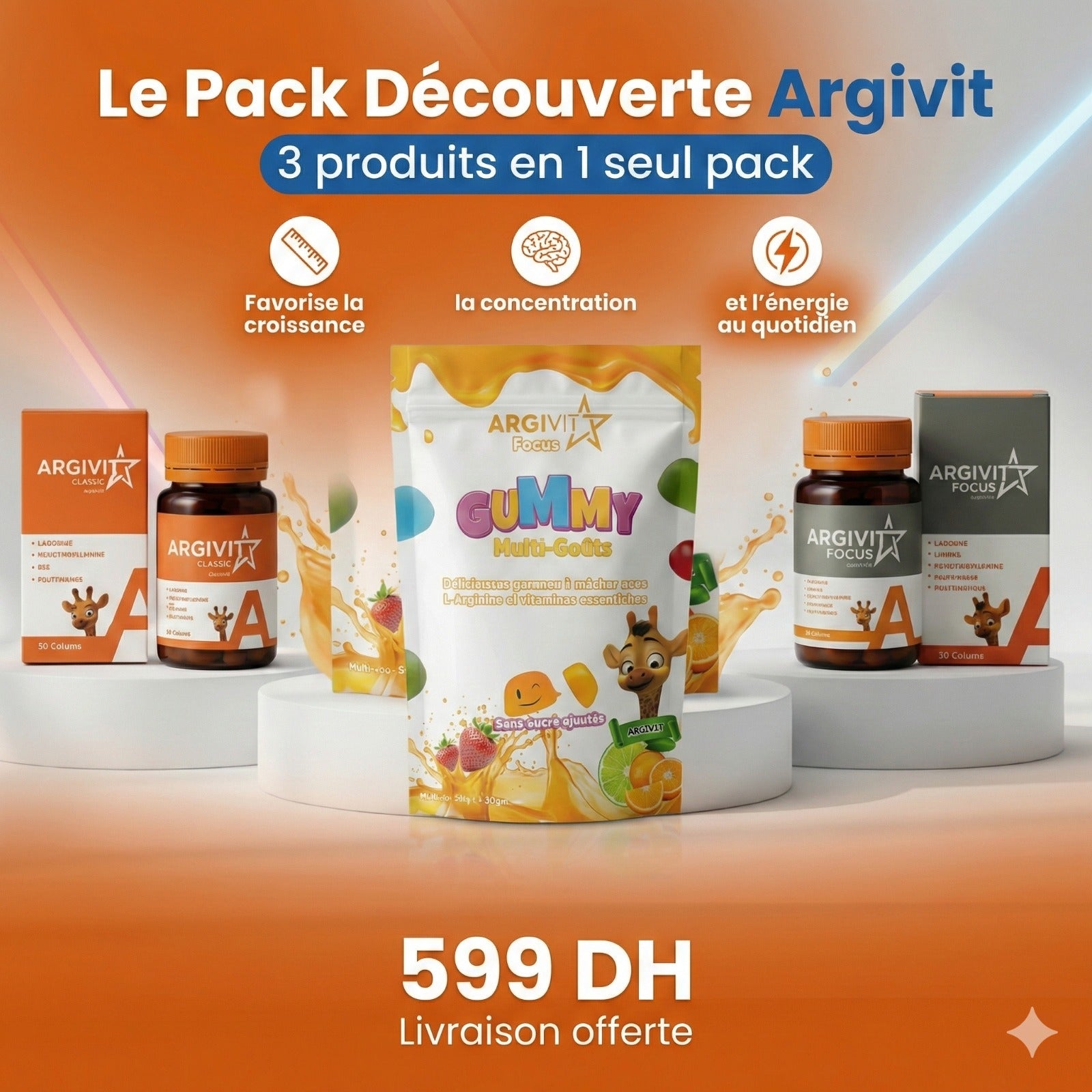 Le Pack Découverte Argivit™ 3 produits en 1 seul pack